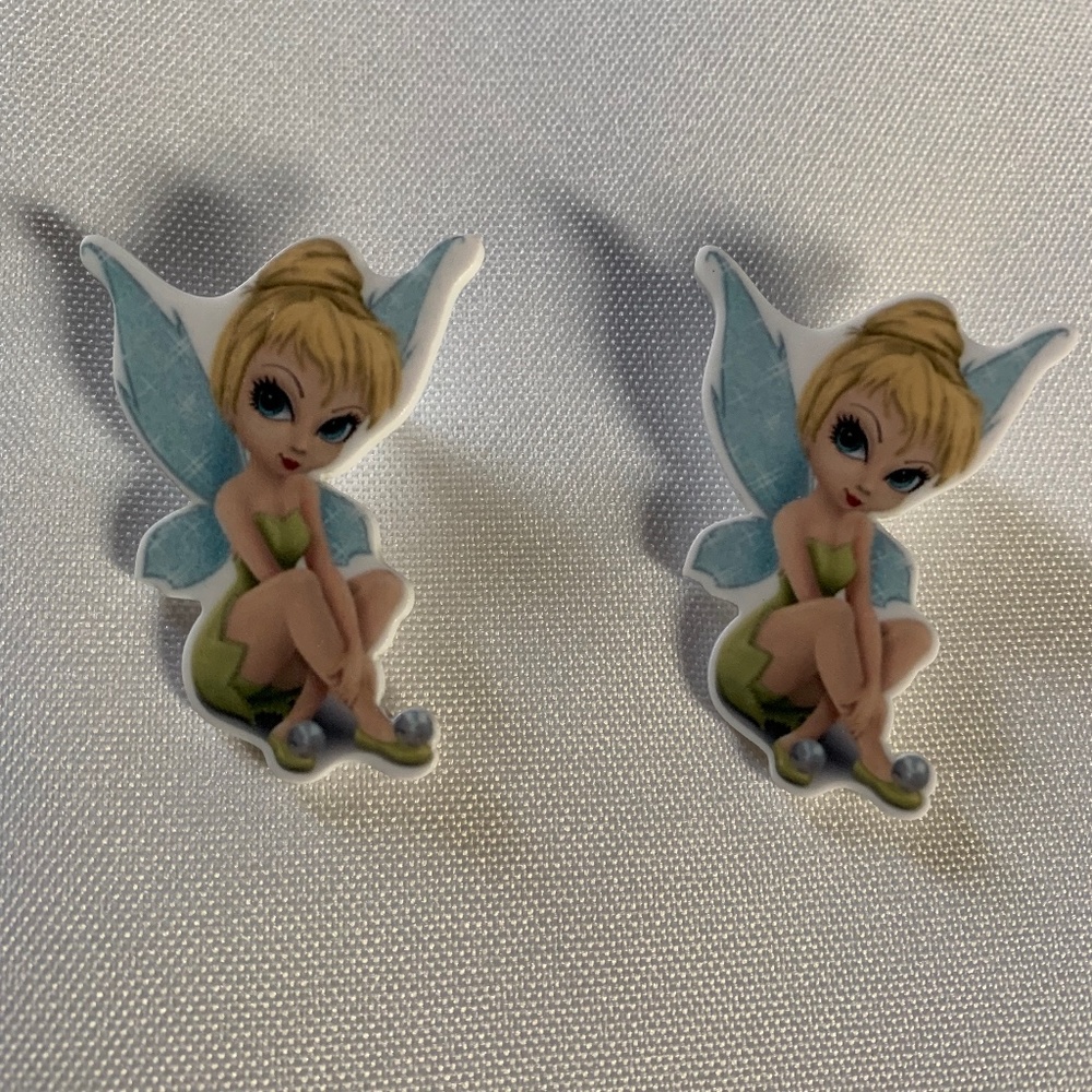 NWT. Handmade Disney Tinkerbell from Peter Pan Earrings!